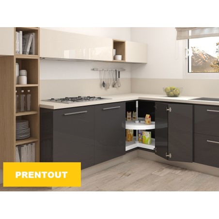 Plateau 3/4 tournant 2 niveaux pour meuble cuisine Plateau 3/4 tournant 2 niveaux pour meuble cuisine