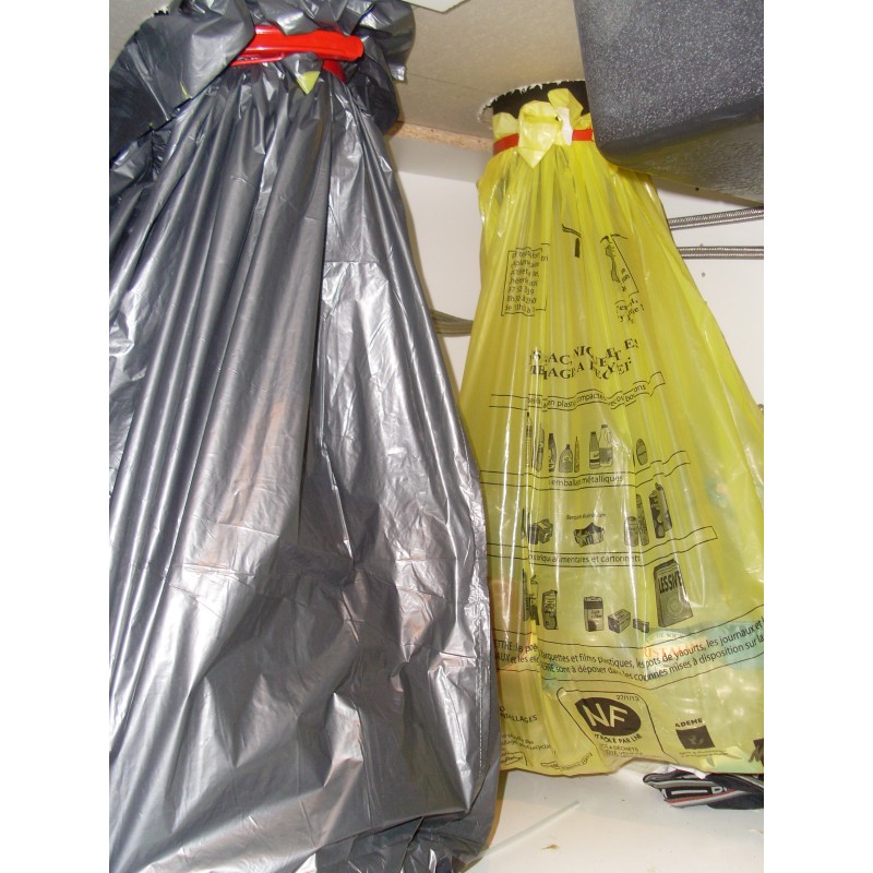 Vide déchets Prentout blanc ABS