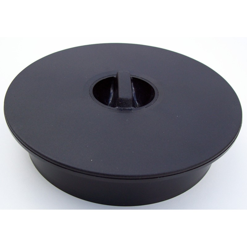 Pommeau De Douche Rond Noir ABS - Diamètre 25 Cm, 90 Buses - Remplacement Colonne De Douche
