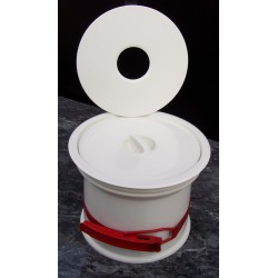 Vide déchets Prentout blanc ABS rondelle décollée