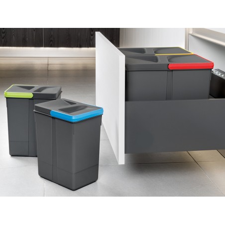 Conteneur poubelles 1 x 15 litres pour base 2-3-4 cavités