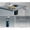Poubelle de plan de travail avec seau de 13 litres Poubelle de plan de travail avec seau de 13 litres