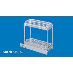 Panier Amovible à provisions et porte bouteilles