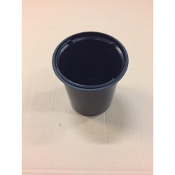 Seau de 5 litres en PVC Noir pour poubelle Inox