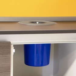 Poubelle de plan de travail avec seau de 5 litres